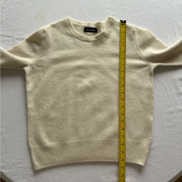NAADAM Cream Crewneck Sweater - Picture 6 of 7